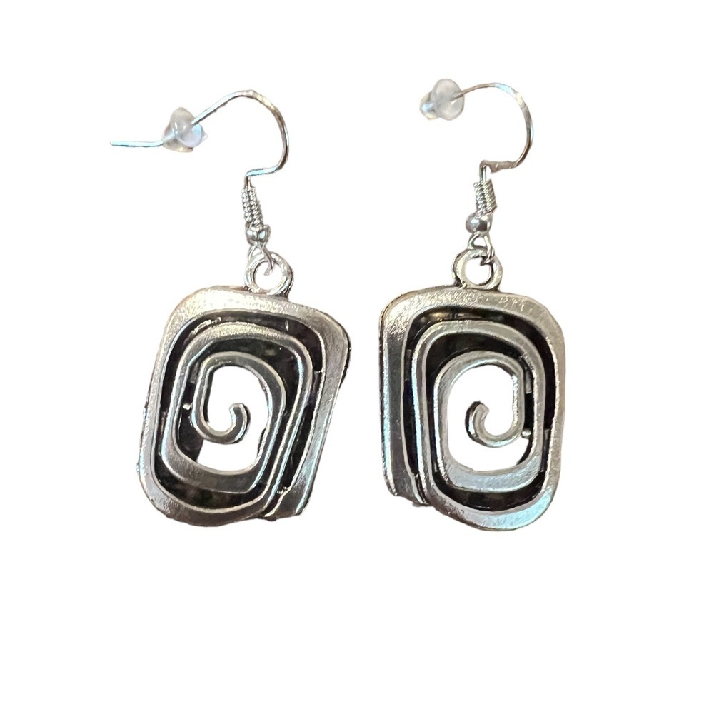 Silver Geometric Shaped Fashion Earrings